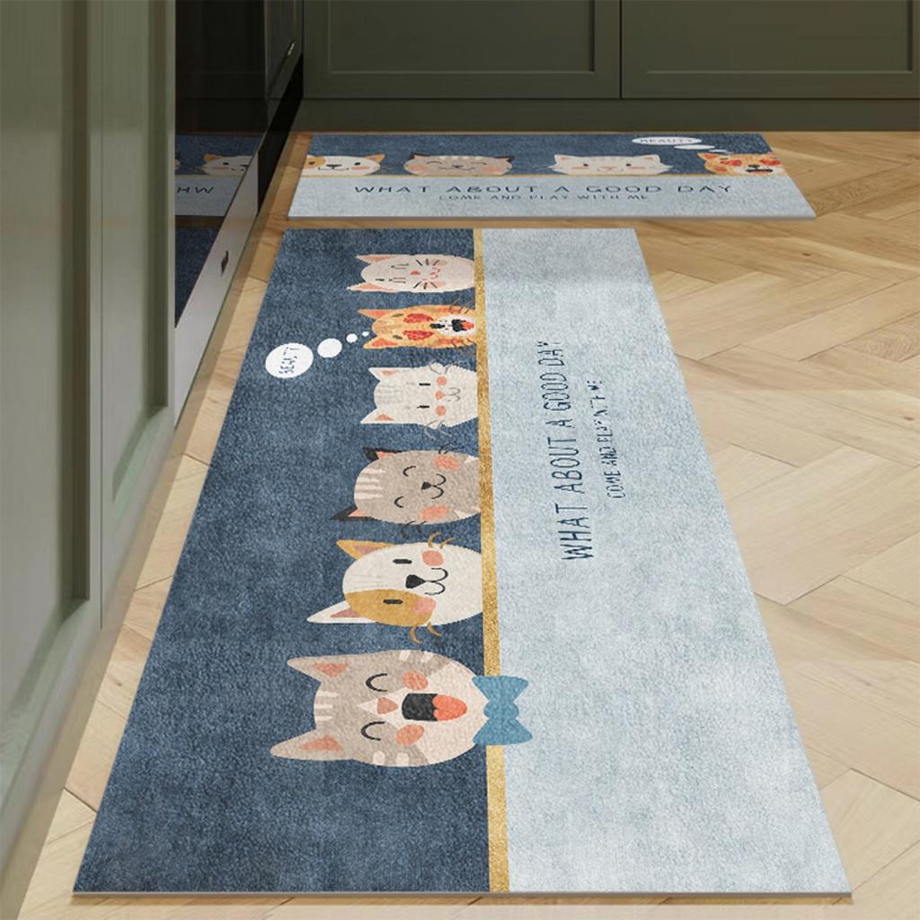 Fashion Simple Nordic Style Kitchen Mat  Carpet House Hold Carpet Modern Home Decor