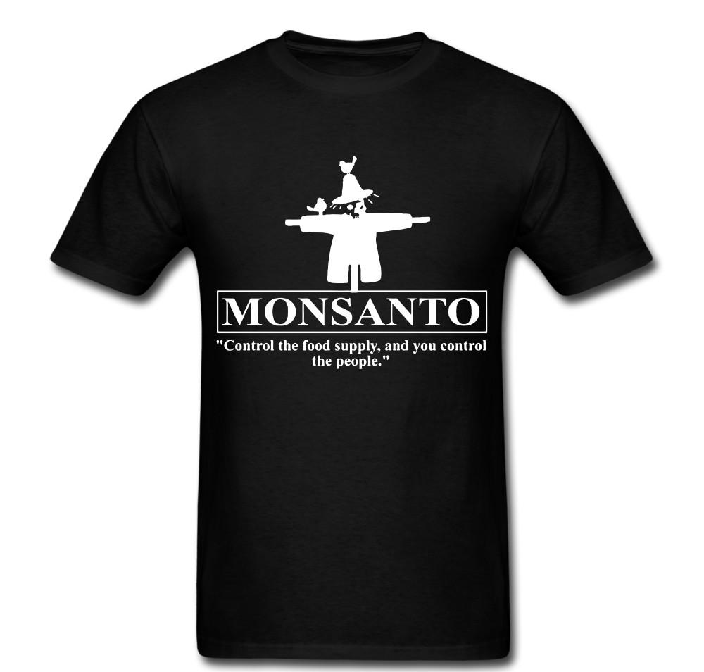 

Monsanto control food supply and people scarecrow T shirt tee Unisex 2XL