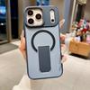 iPhone 17 Pro Max Magnetic Stand Case, Matte Skin-Feel, Solid Color Protective Cover