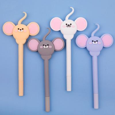 1 Stück süßer Kawaii-Cartoon, kreatives großes Ohr, Ratte, Büro, Schule, Gelstift, süß, hübsch, lustig, Schreibwaren, schöner Stift