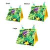 Bird Nest Hanging Comfortable Flannel Printing Parrot Hammock for Small Pets