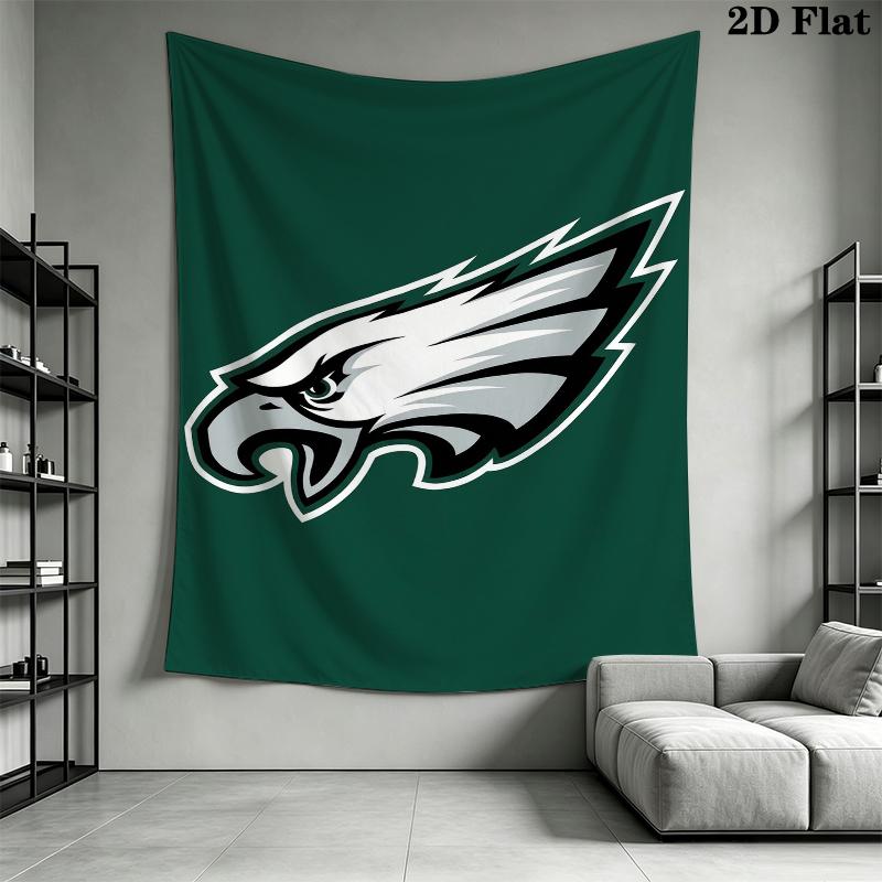 Philadelphia Eagles Wall Tapestry Aesthetic Wall Hanging Printed Fabric Blanket Decorative Tapestries for Bedroom Living Room Home Decor