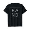Distressed Band T Shirt Funny Retro Black Vintage Washed Homme Stylish Casual Slightly Streetwear Unisex Versatile Breathable