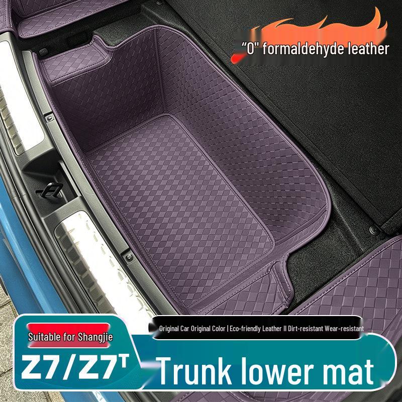 Shangjie Z7 Trunk Lower Storage Leather Mat - Full Coverage Protection Accessory