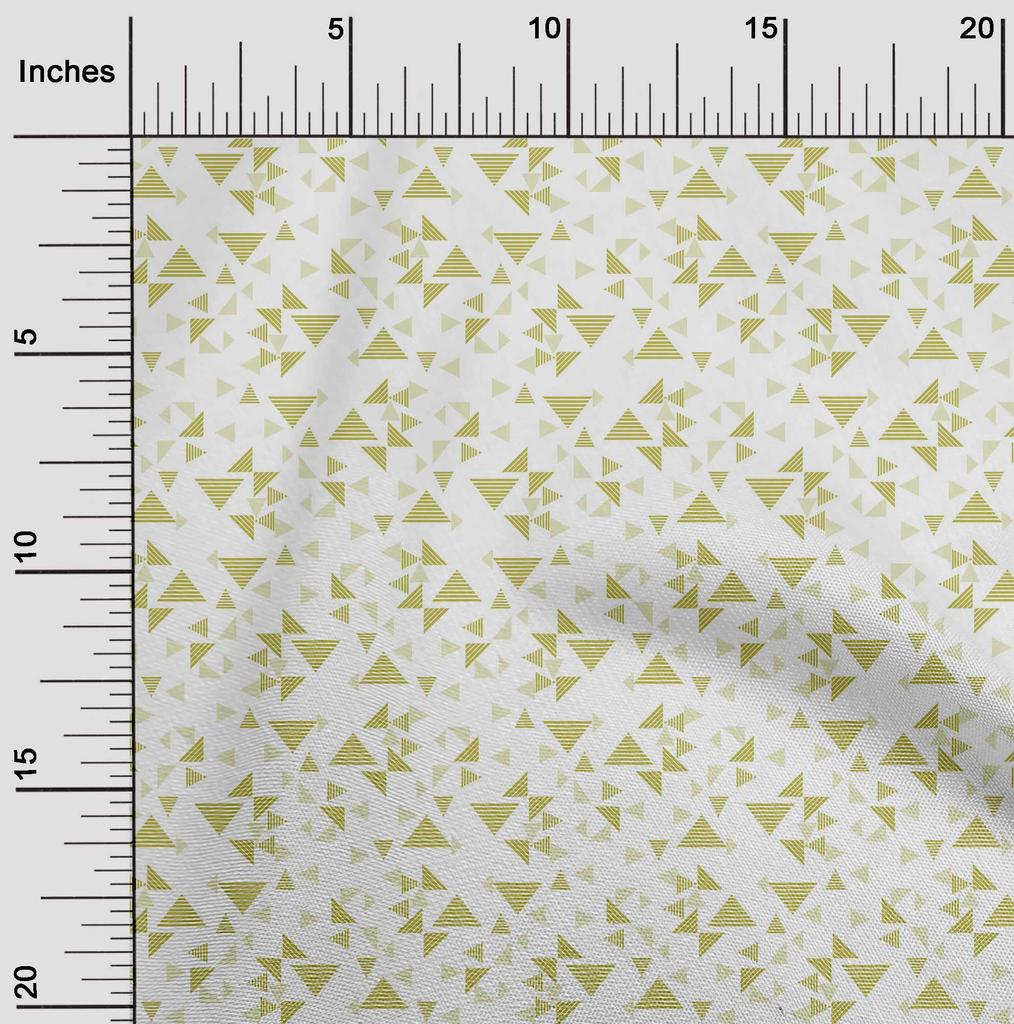 oneOone Cotton Flex Fabric Triangle Geometric Print Fabric By Yard 40 Inch
