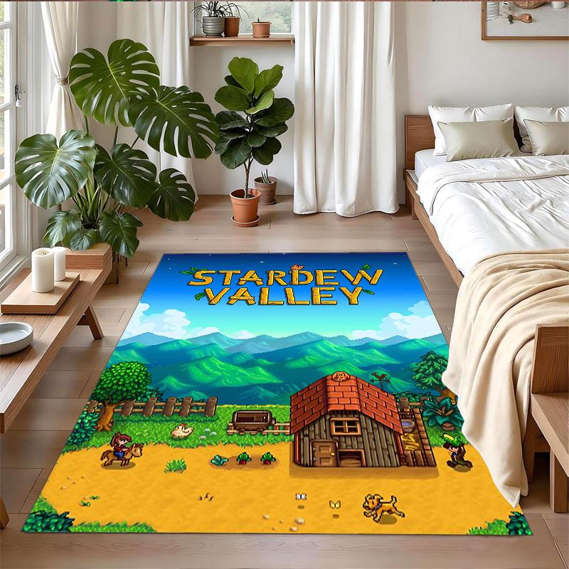 Crystal Velvet Rug Soft Non Slip Indoor Floor Mat Home DecorStardew Valley