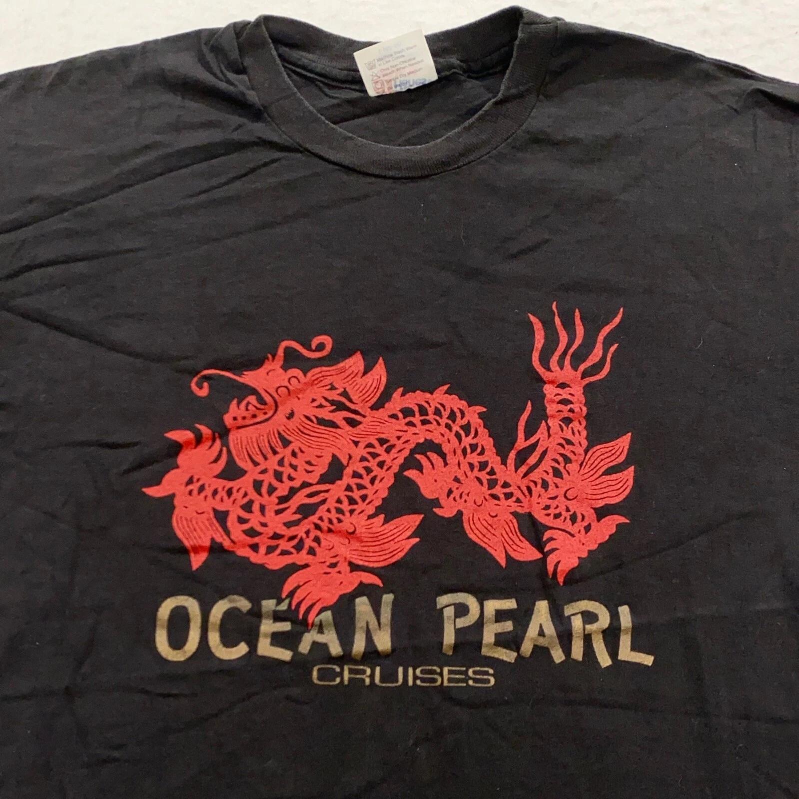 

vintage 90s OCEAN PEARL CRUISES T-Shirt MEDIUM soft hong kong singapore 4XL