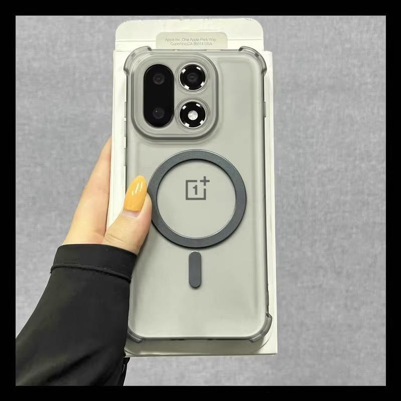 

Магнитный противоударный мягкий чехол-подушка безопасности из ТПУ для Oneplus 15 1+15, беспроводная зарядка, силиконовая задняя крышка с защитой от падения для 1+ 15, бампер OnePlus 15