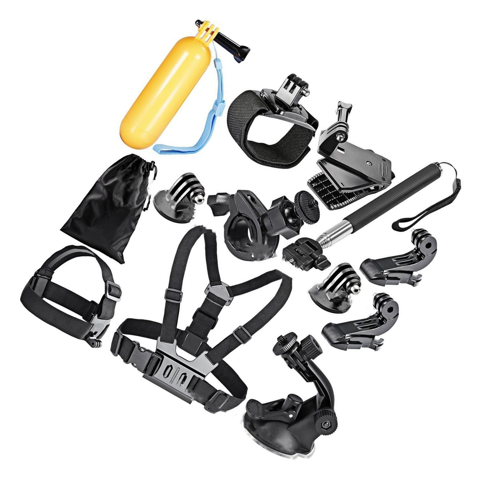 

Комплект аксессуаров для экшн-камеры из 12 предметов: регулируемая повязка на голову, плавающая ручка, сборка для Hero 11 10 9 8