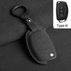 Suede Fabric Auto Flip Key Fob Cover Case Fit For Hyundai Grand I10 I20 I30 Ix35 Ix45 Hb20 Elantra Solaris Sonata Santa Fe Sport Tucson