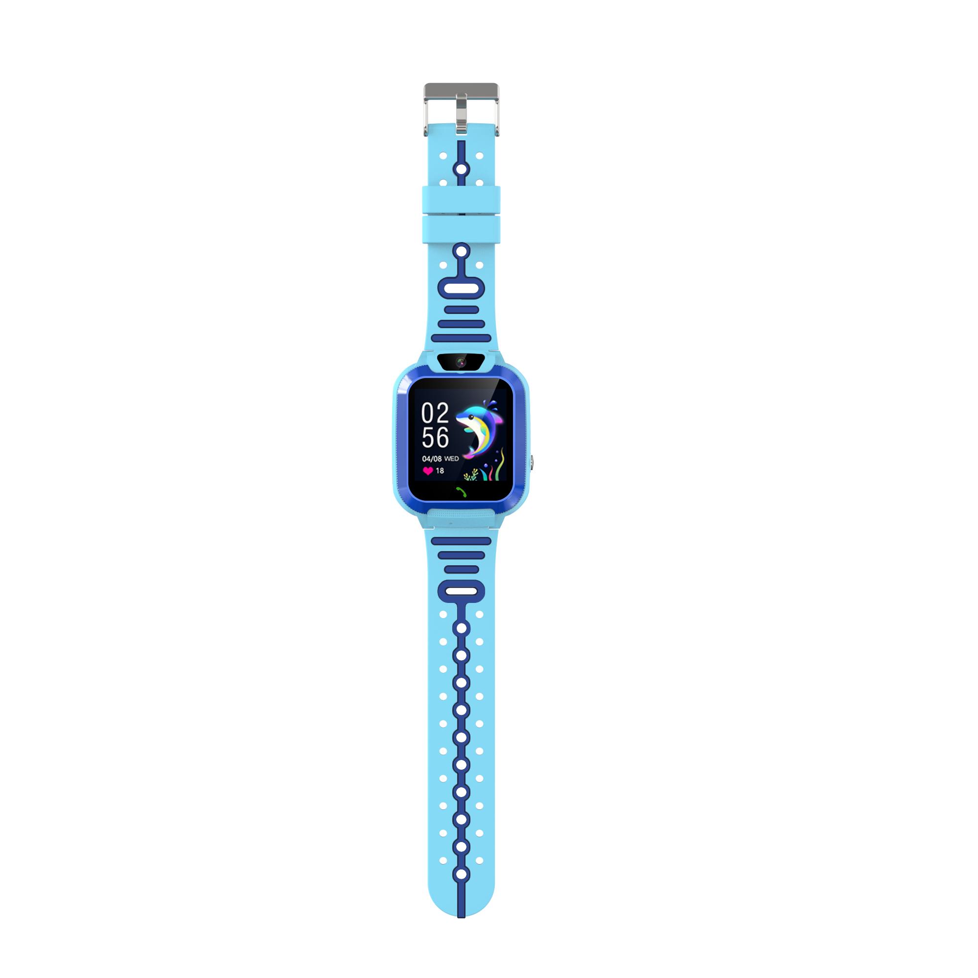 

DH11 1.44 inch Touch Screen 4G Kids Watch WiFi LBS Position Tracker SOS Video Call Bracelet Blue