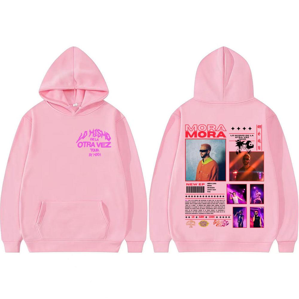 Rapper Mora Mirrodosis Album 2025 Tour New Graphic Hoodie Men's Women Vintage Hip Hop Pullovers Oversized Comfort Sweatshir Tops
