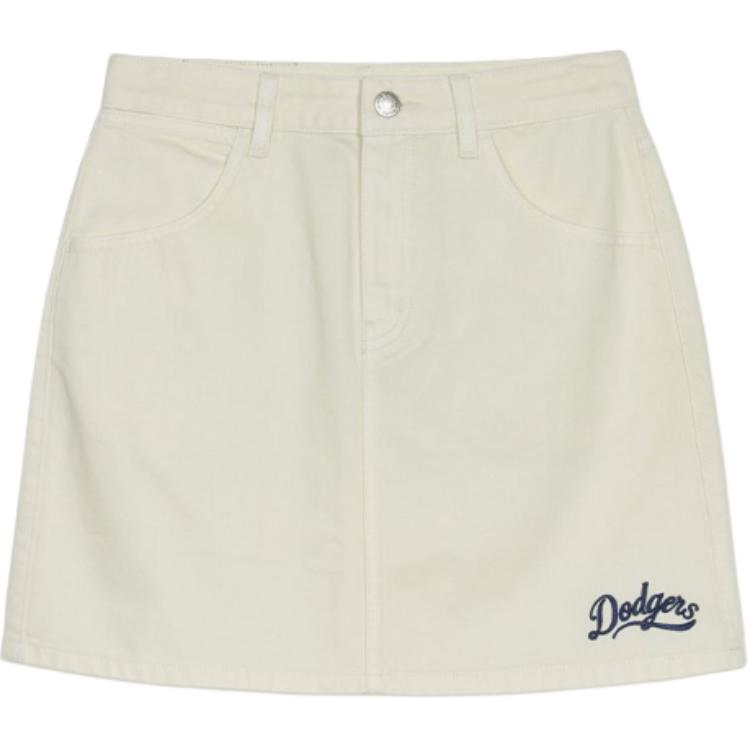 

New MLB Casual Short Skirts Women s Beige 3FDSV0153-07CRS XS