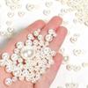ABS Imitation Pearl Beads: Holeless/Half-Hole Round for DIY Pearl Bracelet & Jewelry Making