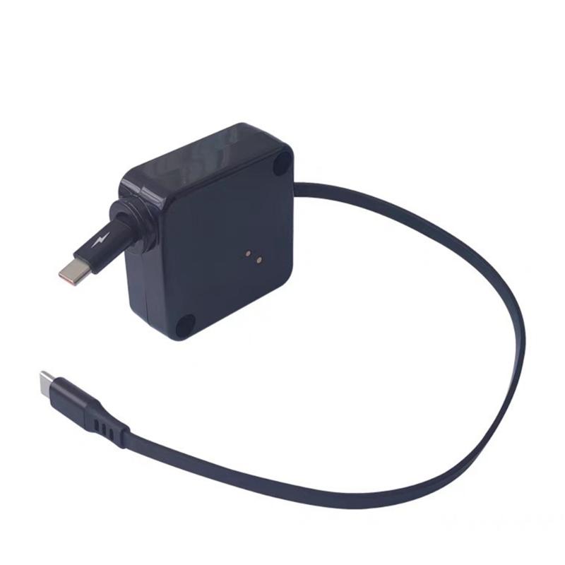 

Portable Retractable USB C Charging Cable Featuring 100W Fast Charging 480Mbps Data Transfer Auto Roll Technology for TangleFree Experience 1