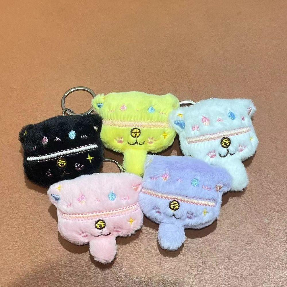 

Backpack Charms Cartoon Cat Plush Pendant Korean Style Cat Plush Keyring Decoration