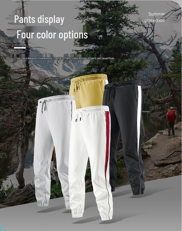 Men's Spring/Autumn Loose-Fit Sports Suit: Stand-Up Collar Jacket & Long Pants Two-Piece Set