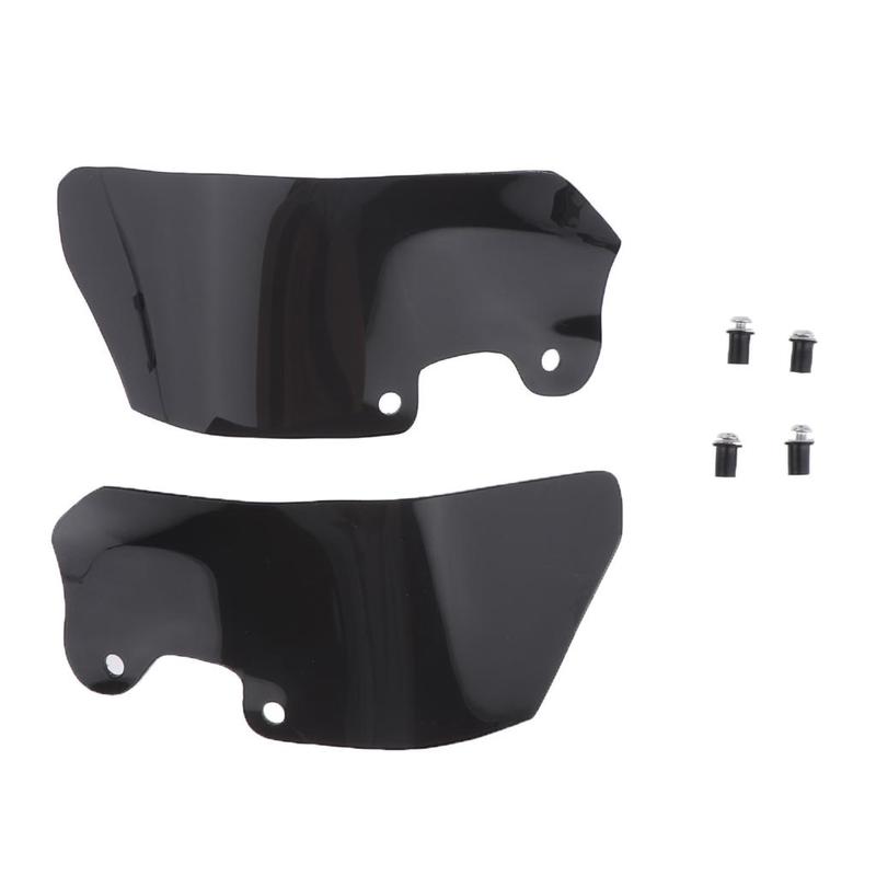 1 Pair Left & Right Side Wind Deflectors Scratch Resistant for BMW R1200GS (Black)