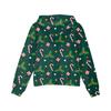 Children's Fashion Christmas Printed Long Sleeved Hooded Sweatshirt, Girls' Hoodie Jacket