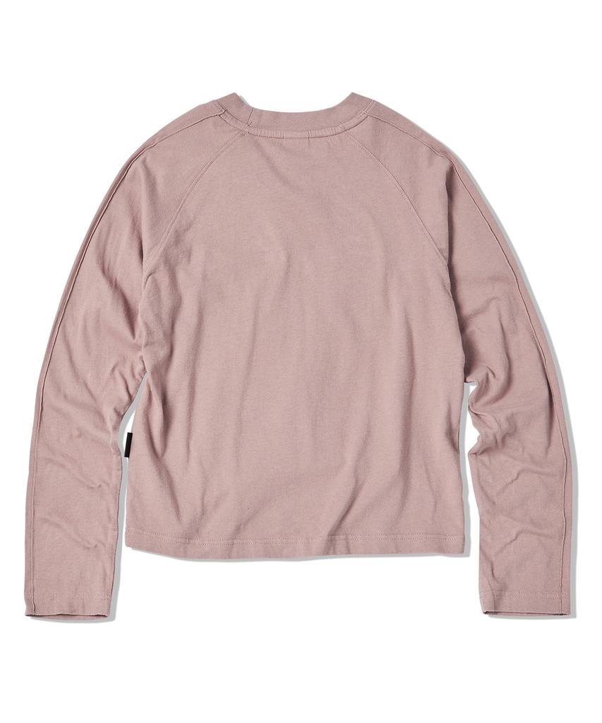 TRAVEL Embossed Star Long Sleeve Gloomy Pink