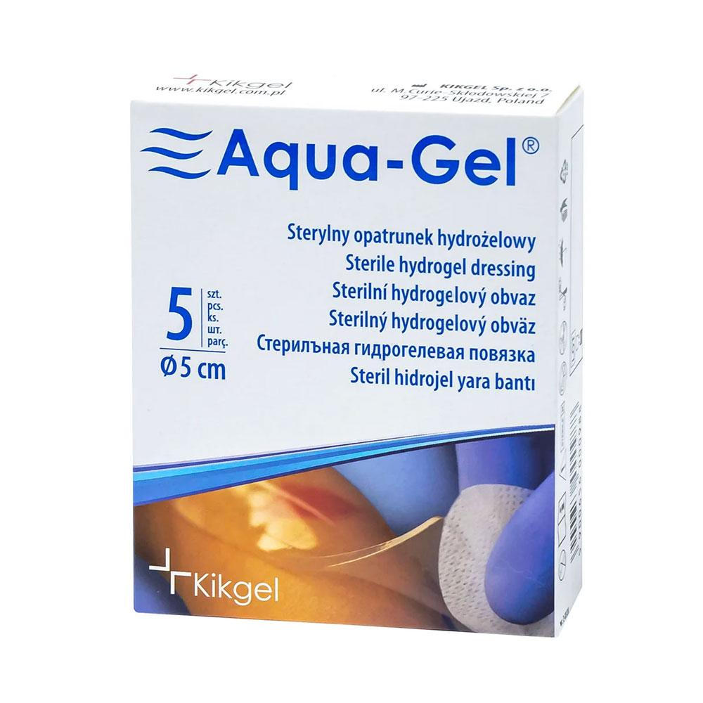Sterile Aqua-Gel Hydrogel Dressing 5cm For Wound and Burn Treatment 5 Pcs