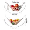Wall Hanging Produce Holder, Cotton Rope Fruit Storage Net with Open Net Design for Kitchen Wall Use, Cupboard Placement and Home Storage