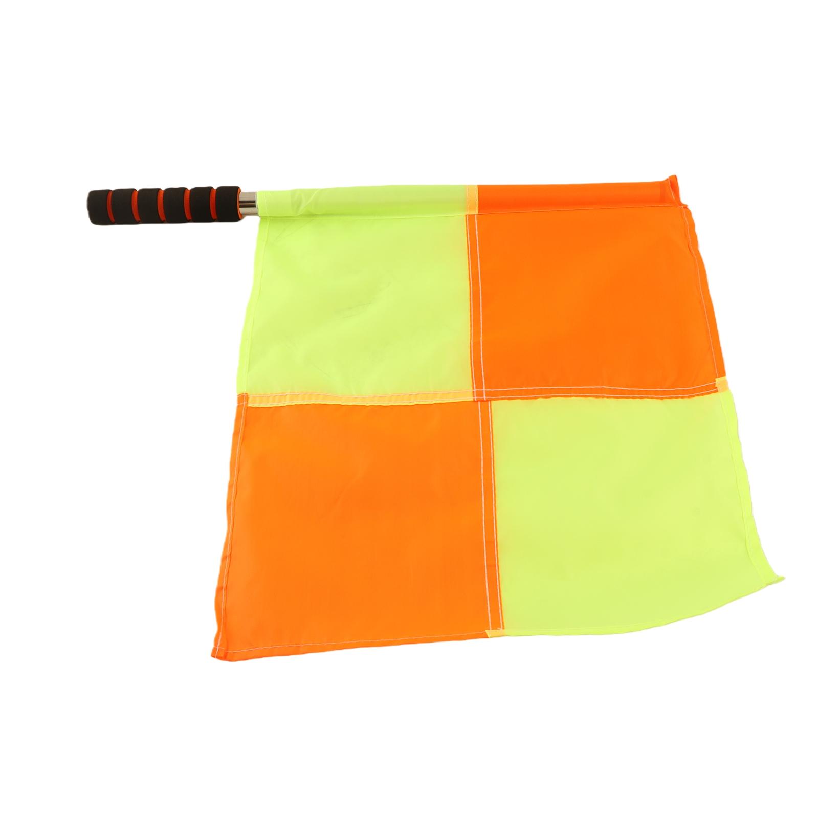 Soccer Flags Referee, 2PCS Referee Linesman Flag with Linesman Flag Match Soccer Football Hockey Training Feree Football Uk Storage Bag for Sports