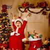 Holiday Party Gift Bags Christmas Velvet Santa Bags, Large Red Soft Fabric Present Sack Flannel Carriers with Drawstring Closure, Reusable Claus