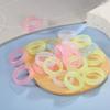 10 Pcs Candy Color Resin Ring Fashion Stackable Rings Y2K Luminous Ring Jewelry