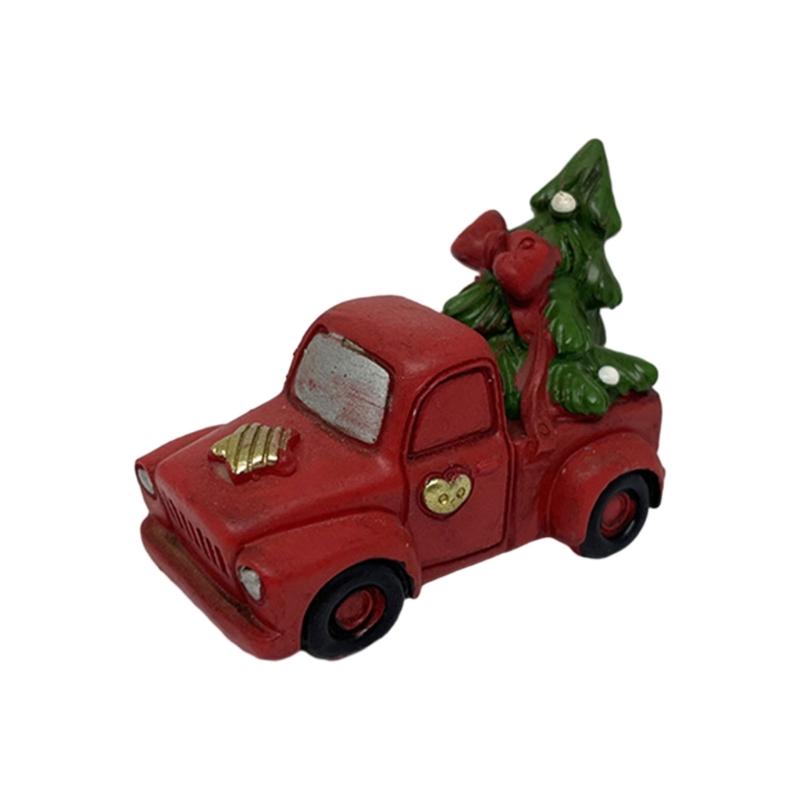 

Рождественский автомобиль в форме мотора декор из смолы настольный орнамент праздничные украшения праздничные принадлежности для праздничной домашней обстановки