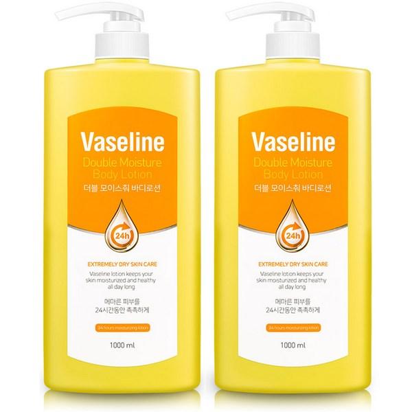 

Vaseline 24h high moisturizing large body lotion double moisture, 2 pieces, 1000ml korean cosmetics