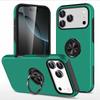 Magnetischer Ringhalter Handyhülle für iPhone 17 Air 16E 16 15 14 13 Mini Pro Max Plus mit Ständer Kunststoff Hart Stoßfeste Hülle
