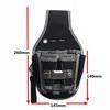 Small Black Oxford Cloth Tool Waist Bag for Woodworking and Electricians