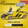 1/18 Lamborghini SIAN Lightning FKP37 Supercar Alloy Diecast Model Hight Simulation Sound Light Toy Holiday Gifts for Children Collection