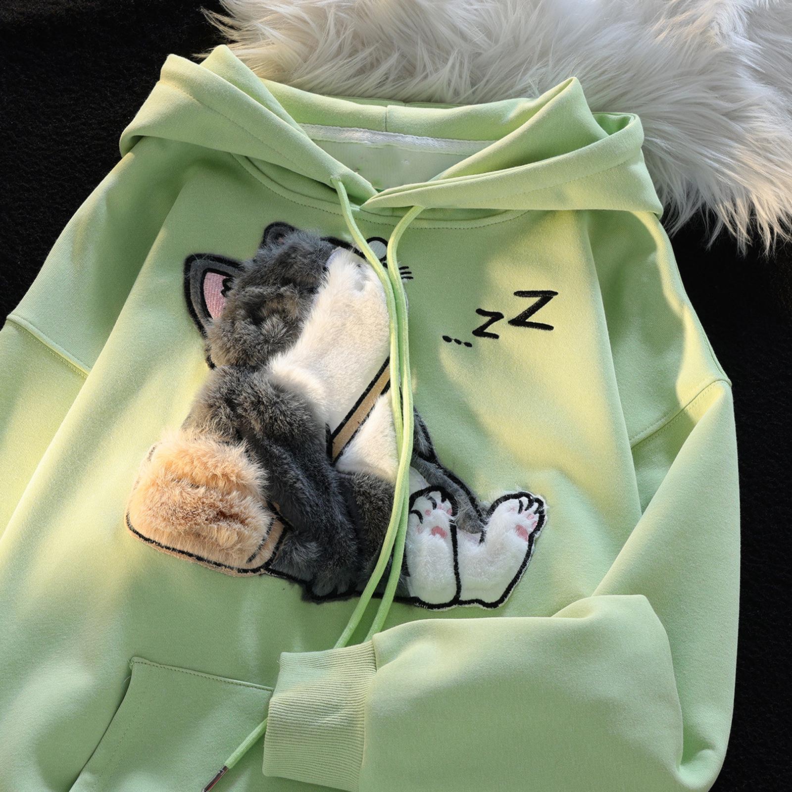 

Женская модная повседневная толстовка с длинным рукавом и круглым вырезом, пуловер, топ с карманами L