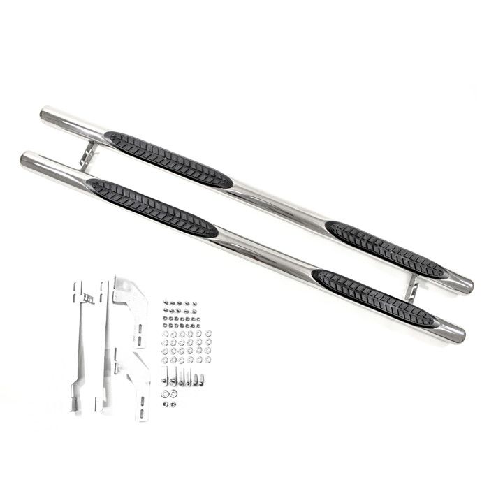 J&J Automotive Tubes Marche-Pieds Latéraux Marche Pieds Compatible Avec Nissan X-Trail T32 depuis 2014, 2 pcs, fixation