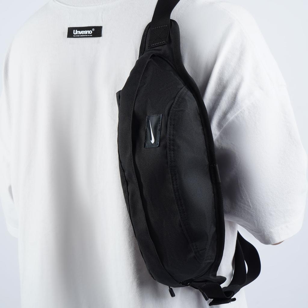 New Nike Polyester One Shoulder Crossbody Bag, Sling Bag, Fanny Pack Regular Unisex Pure Black BZ9814-067
