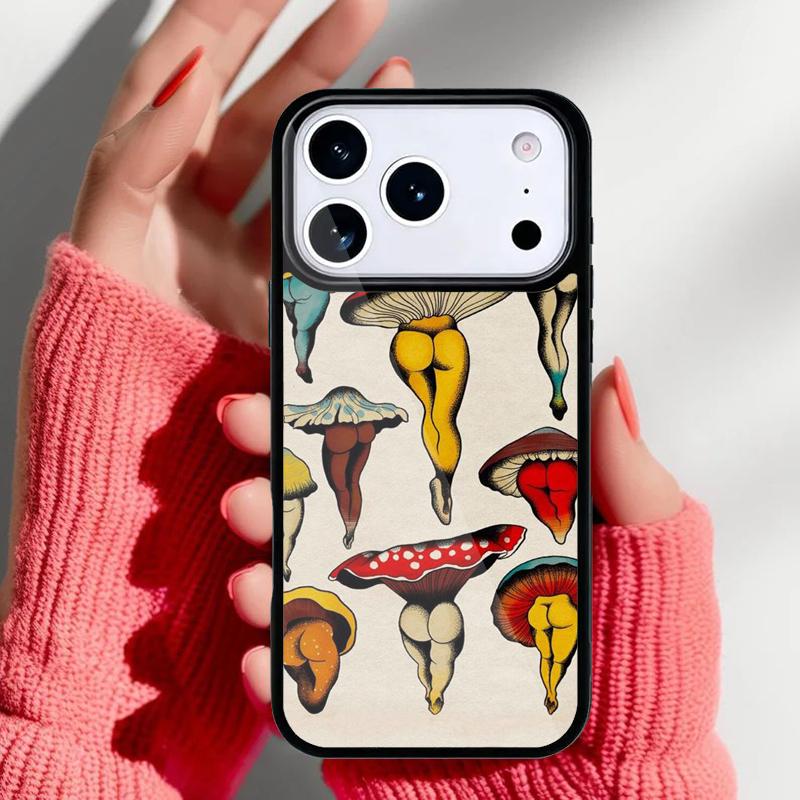 

Magic Mushrooms Phone Case for iPhone 17 16 15 14 13 Pro Max Back Cover for 12 11 Pro Coque iPhone17 Pro Max