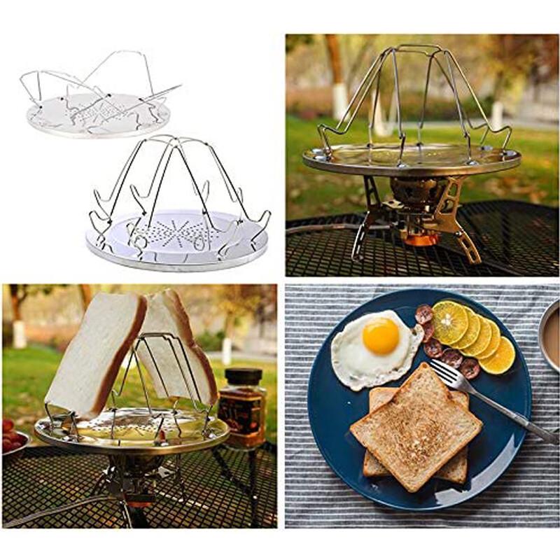 Foldable Stainless Steel 4-Slice Toast Rack