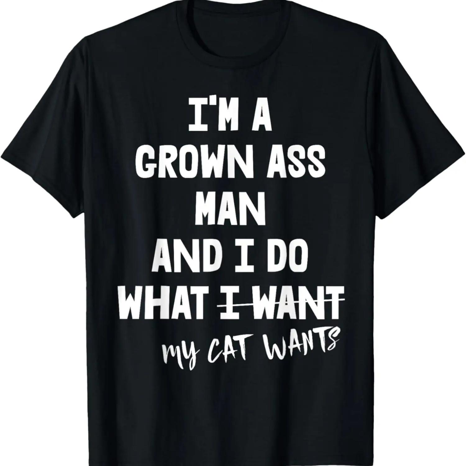 Папа Кота Я Взрослый Мужчина Я Делаю То, Что Хочет Мой Кот Футболка XXXXXL чёрный