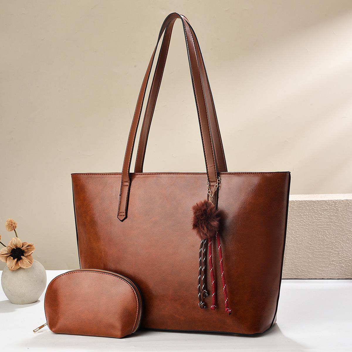 

Large bag handbag simple shoulder bag women s bag underarm bag 33*12*28 хаки