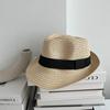Summer parent-child children straw hat men's and women's jazz top hat baby trendy hat sunshade sunscreen travel beach hat