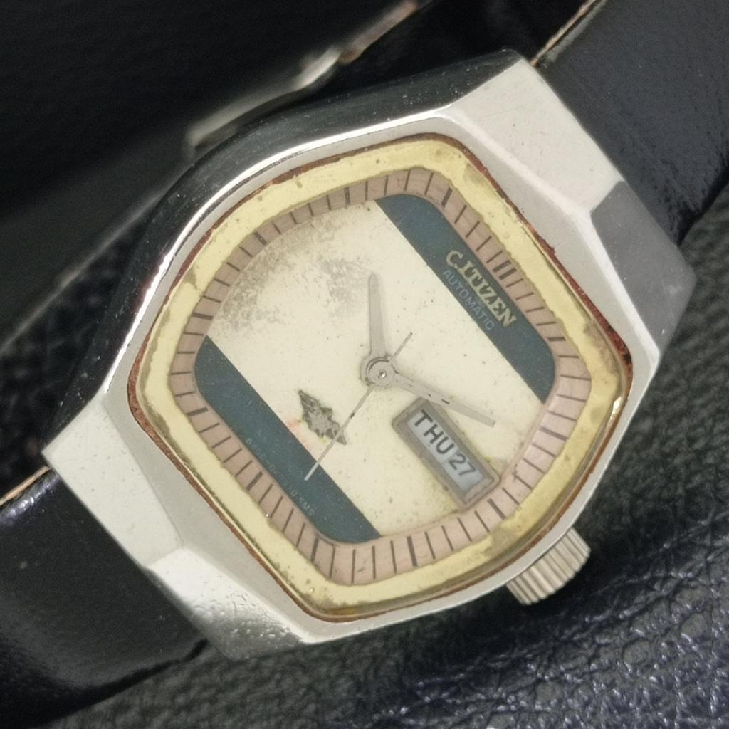 ВИНТАЖНЫЕ АВТОМАТИЧЕСКИЕ ЯПОНСКИЕ ЖЕНСКИЕ ЧАСЫ CITIZEN С ОРИГИНАЛЬНЫМ ЦИФЕРБЛАТОМ a700354-5