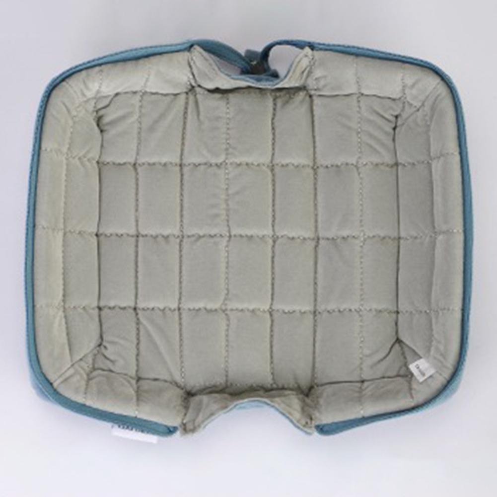 Women's Quilted Cotton Makeup Pouch Japanese Cosmetic Bags Pillow Shape Soft Storage Bag Multifunction Furry Travel Toiletry Bag