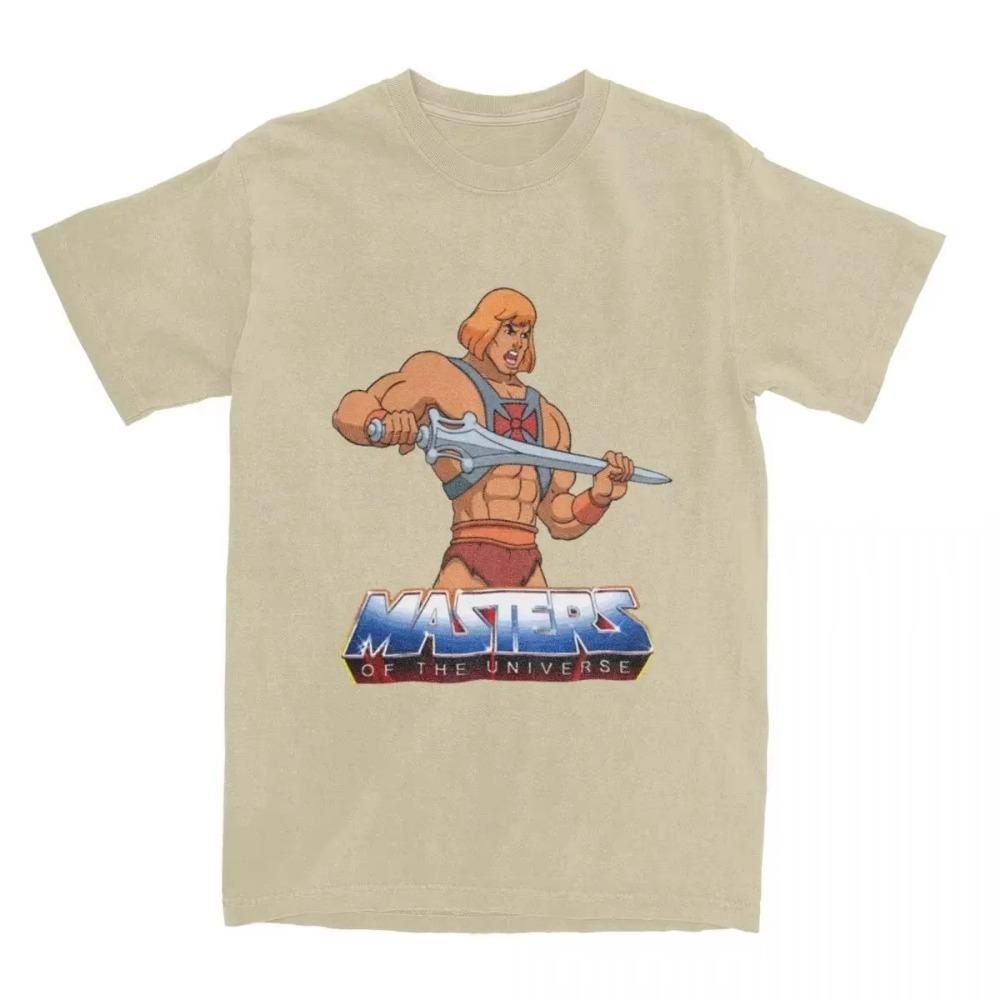Męska Damska Koszulka z Logo He Man Masters Of The Universe Odzież He-man Kreskówka T-shirt Odzież Graficzny Nadruk
