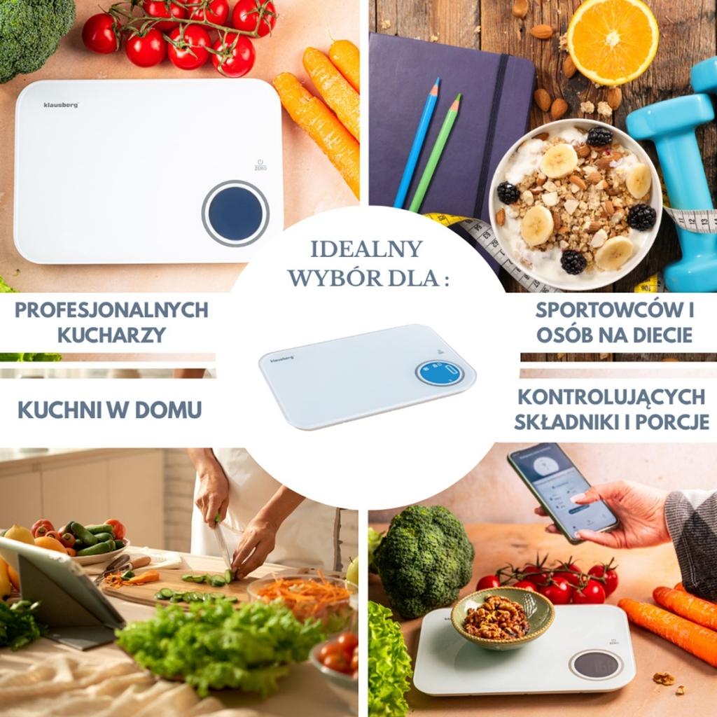 ELECTRONIC KITCHEN SCALE 5kg KLAUSBERG KB-7938 Bluetooth