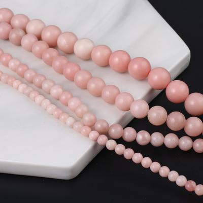 Natural Stone Small Beads Domestic Pink Opal Beads Charms For Jewelry Making DIY Necklace Bracelet Earrings Accessory