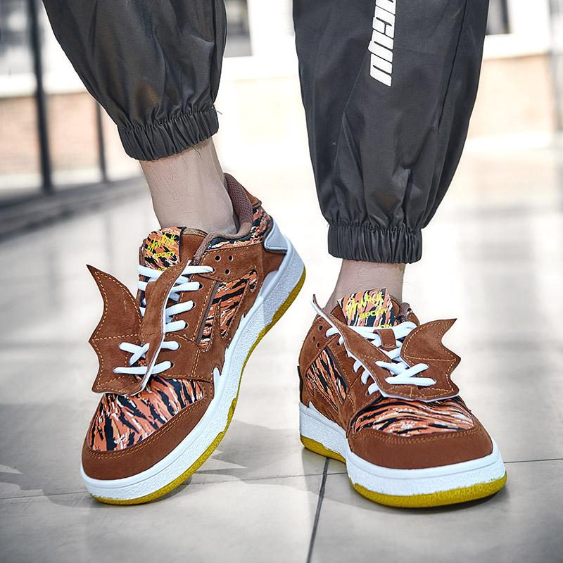 Spring New Couple Style Versatile Fashionable Board Shoe Niche Design Style Featuring Durable Thick Soles Trendy Men's Shoes 36-45