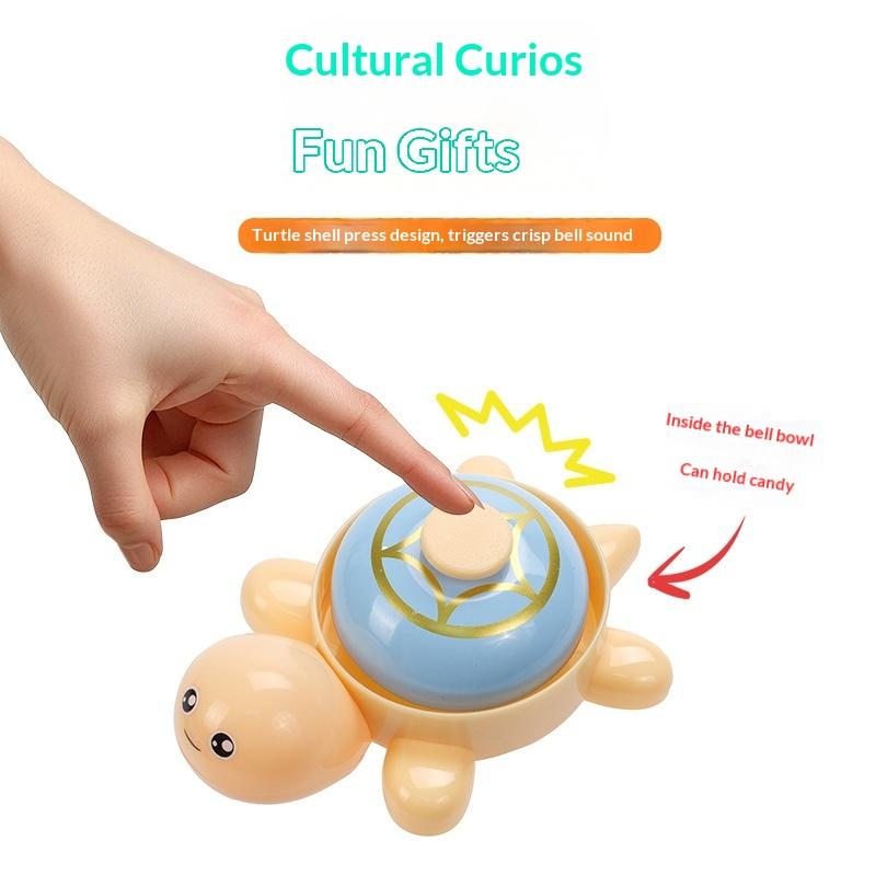 Cute Turtle Themed Call Bells Press Answer Bell Mini Hand Call Bell Cute Desktop Toy Reward Game Bell For Home Restaurant Party