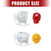 Pack of 2 Precisions Engineered Skull Silicone Molds for Artistic Resin Casting Decorations and Craftsmanship Training